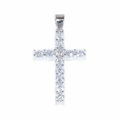 Uitgang ๐คฉ Blinx Jewels Zilveren Hanger Kruis Steentjes Zirkonia ๐