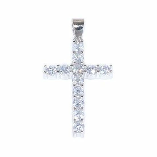 Uitgang 🤩 Blinx Jewels Zilveren Hanger Kruis Steentjes Zirkonia 🌟 3 Uitgang 🤩 Blinx Jewels Zilveren Hanger Kruis Steentjes Zirkonia 🌟