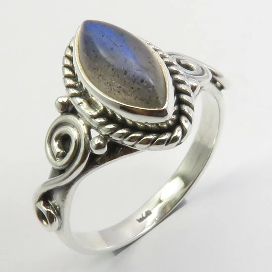 Hete verkoop π Terra Edela Natuursieraad - 925 Sterling Zilver Labradoriet 16.75 Mm Ring- Luxe Edelsteen Sieraad - Handgemaakt π 3 Hete verkoop π Terra Edela Natuursieraad - 925 Sterling Zilver Labradoriet 16.75 Mm Ring- Luxe Edelsteen Sieraad - Handgemaakt π