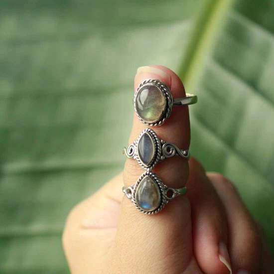 Hete verkoop π Terra Edela Natuursieraad - 925 Sterling Zilver Labradoriet 16.75 Mm Ring- Luxe Edelsteen Sieraad - Handgemaakt π 4 Hete verkoop π Terra Edela Natuursieraad - 925 Sterling Zilver Labradoriet 16.75 Mm Ring- Luxe Edelsteen Sieraad - Handgemaakt π - Afbeelding 2