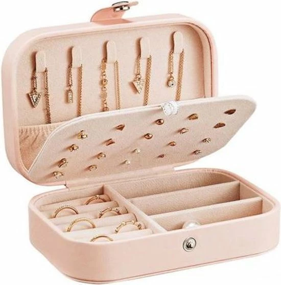 Goedkoop 𧨠A&K Luxe Sieradenbox Opberger - Sieraden Doos - Juwelen Doos - Opbergbox - Reis Juwelen Opbergdoos - Leer Zacht Roze - Ketting/Oorbellen/Ring/Horloge - Dames/Meisjes π 3 Goedkoop 𧨠A&K Luxe Sieradenbox Opberger - Sieraden Doos - Juwelen Doos - Opbergbox - Reis Juwelen Opbergdoos - Leer Zacht Roze - Ketting/Oorbellen/Ring/Horloge - Dames/Meisjes π