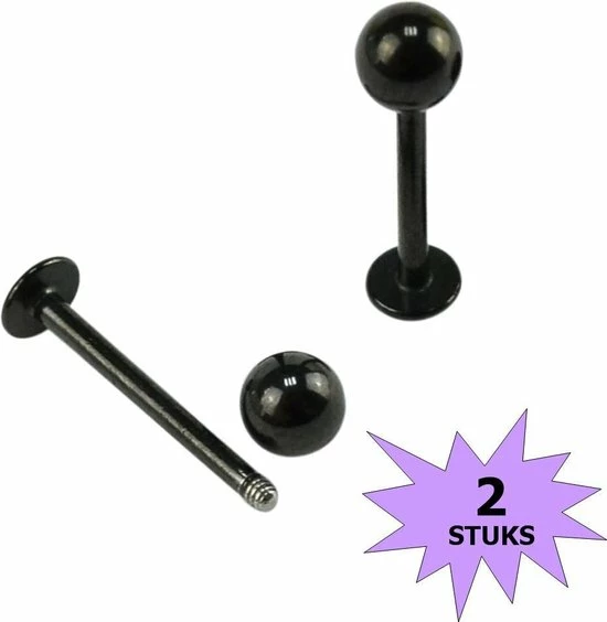 Goedkoopste ๐ Fako Bijoux® - Labret Piercing - 4mm - Zwart - 2 Stuks ๐ฅฐ 3 Goedkoopste ๐ Fako Bijoux® - Labret Piercing - 4mm - Zwart - 2 Stuks ๐ฅฐ