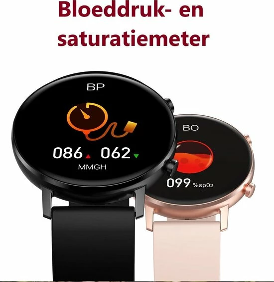Aanbiedingen 😉 Belesy® Eighteen - Smartwatch Dames - Smartwatch Heren - Horloge - Full Circle - Super Mooi Scherm - 18 Wijzerplaten - Stappenteller - Bloeddruk - Mutli Sport - Milanees - Staal - Goud 😀 11 Aanbiedingen 😉 Belesy® Eighteen - Smartwatch Dames - Smartwatch Heren - Horloge - Full Circle - Super Mooi Scherm - 18 Wijzerplaten - Stappenteller - Bloeddruk - Mutli Sport - Milanees - Staal - Goud 😀 - Afbeelding 10