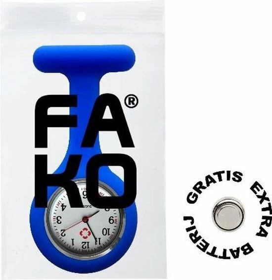 Coupon 🔔 Fako® - Verpleegstershorloge - Zusterhorloge - Verpleegster Horloge - Siliconen Uni - Royal Blauw ❤️ 4 Coupon 🔔 Fako® - Verpleegstershorloge - Zusterhorloge - Verpleegster Horloge - Siliconen Uni - Royal Blauw ❤️ - Afbeelding 2