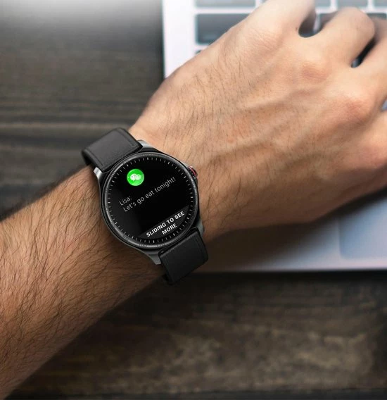 Goedkoop 🛒 Belesy® MARS - Smartwatch Dames - Smartwatch Heren - Horloge - Bloeddruk - ECG - Stappenteller - 1.3 Inch - Kleurenscherm - Full Touch - Zilver - Staal - Schakel 🔔 11 Goedkoop 🛒 Belesy® MARS - Smartwatch Dames - Smartwatch Heren - Horloge - Bloeddruk - ECG - Stappenteller - 1.3 Inch - Kleurenscherm - Full Touch - Zilver - Staal - Schakel 🔔 - Afbeelding 9