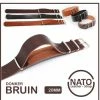 Hete verkoop ✨ Merkloos 20mm Leder Nato Strap - Donker Bruin Vintage James Bond - Nato Strap Collectie Leer - Mannen - Lederen Horlogeband - Donkerbruin 20 Mm Bandbreedte Voor Seiko Casio Omega Rolex Tudor En Meer! 😉 -Sieraden-horloges Winkel 550x571 2