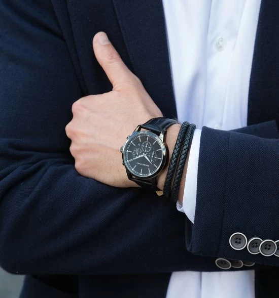 Hete verkoop π Leren Armband Zwart Baresi - Lederen Magnetische Armbanden Mauro Vinci Heren En Dames 19,5cm Met Cadeauverpakking π₯° 5 Hete verkoop π Leren Armband Zwart Baresi - Lederen Magnetische Armbanden Mauro Vinci Heren En Dames 19,5cm Met Cadeauverpakking π₯° - Afbeelding 3