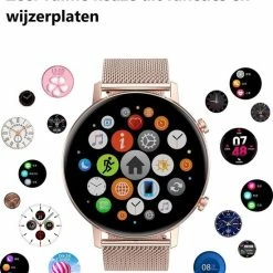 Aanbiedingen 😉 Belesy® Eighteen - Smartwatch Dames - Smartwatch Heren - Horloge - Full Circle - Super Mooi Scherm - 18 Wijzerplaten - Stappenteller - Bloeddruk - Mutli Sport - Milanees - Staal - Goud 😀 33 Aanbiedingen 😉 Belesy® Eighteen - Smartwatch Dames - Smartwatch Heren - Horloge - Full Circle - Super Mooi Scherm - 18 Wijzerplaten - Stappenteller - Bloeddruk - Mutli Sport - Milanees - Staal - Goud 😀 -Sieraden-horloges Winkel 550x598