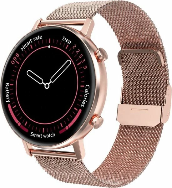 Aanbiedingen 😉 Belesy® Eighteen - Smartwatch Dames - Smartwatch Heren - Horloge - Full Circle - Super Mooi Scherm - 18 Wijzerplaten - Stappenteller - Bloeddruk - Mutli Sport - Milanees - Staal - Goud 😀 18 Aanbiedingen 😉 Belesy® Eighteen - Smartwatch Dames - Smartwatch Heren - Horloge - Full Circle - Super Mooi Scherm - 18 Wijzerplaten - Stappenteller - Bloeddruk - Mutli Sport - Milanees - Staal - Goud 😀 - Afbeelding 17