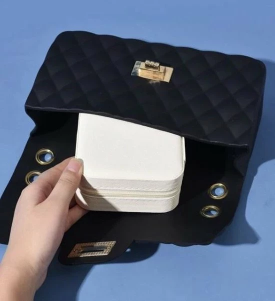 Hete verkoop π Jealie Kleine Sieradendoos - Juwelendoos - Sieradenhouder - Opbergbox - PU Leer - Ritssluiting - Compact - Travel - Reizen - Dames/Meisjes - Wit - Creme π 4 Hete verkoop π Jealie Kleine Sieradendoos - Juwelendoos - Sieradenhouder - Opbergbox - PU Leer - Ritssluiting - Compact - Travel - Reizen - Dames/Meisjes - Wit - Creme π - Afbeelding 2