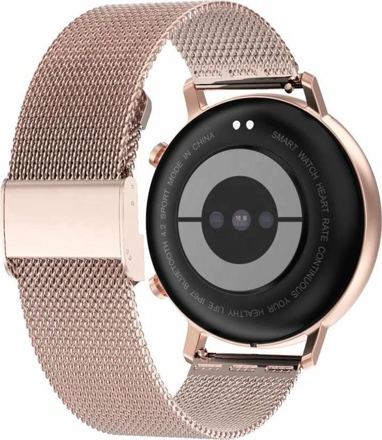 Aanbiedingen 😉 Belesy® Eighteen - Smartwatch Dames - Smartwatch Heren - Horloge - Full Circle - Super Mooi Scherm - 18 Wijzerplaten - Stappenteller - Bloeddruk - Mutli Sport - Milanees - Staal - Goud 😀 14 Aanbiedingen 😉 Belesy® Eighteen - Smartwatch Dames - Smartwatch Heren - Horloge - Full Circle - Super Mooi Scherm - 18 Wijzerplaten - Stappenteller - Bloeddruk - Mutli Sport - Milanees - Staal - Goud 😀 - Afbeelding 13