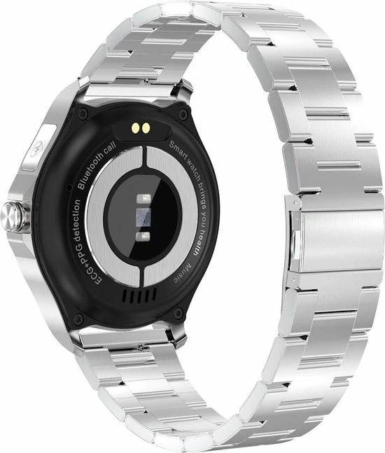Goedkoop 🛒 Belesy® MARS - Smartwatch Dames - Smartwatch Heren - Horloge - Bloeddruk - ECG - Stappenteller - 1.3 Inch - Kleurenscherm - Full Touch - Zilver - Staal - Schakel 🔔 24 Goedkoop 🛒 Belesy® MARS - Smartwatch Dames - Smartwatch Heren - Horloge - Bloeddruk - ECG - Stappenteller - 1.3 Inch - Kleurenscherm - Full Touch - Zilver - Staal - Schakel 🔔 - Afbeelding 22