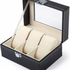 Begroting π Shopmore Horlogebox - Zwart - Geschikt Voor 3 Horloges β 7 Begroting π Shopmore Horlogebox - Zwart - Geschikt Voor 3 Horloges β -Sieraden-horloges Winkel 550x647