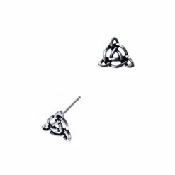 Flash-uitverkoop ๐ Oorbellen Dames | Oorstekers | Zilveren Oorstekers, Triquetra Met Cirkel | WeLoveSilver ๐