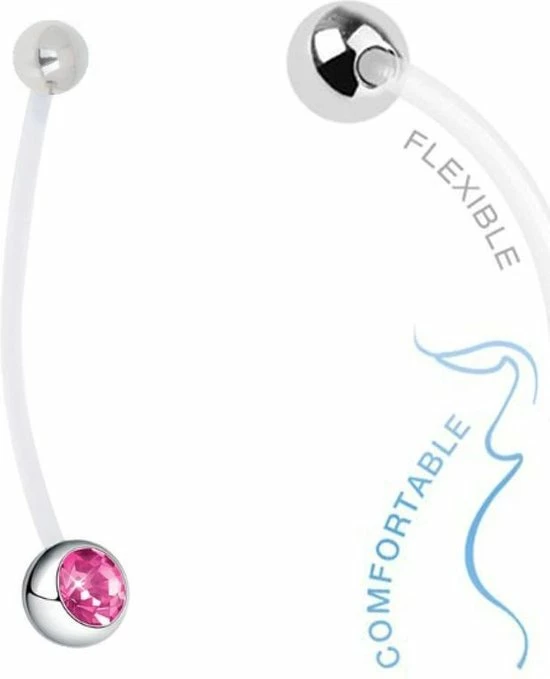 Aanbiedingen ๐ Fako Bijoux® - Zwangerschapspiercing - Kristal - Roze ๐ฅ 3 Aanbiedingen ๐ Fako Bijoux® - Zwangerschapspiercing - Kristal - Roze ๐ฅ