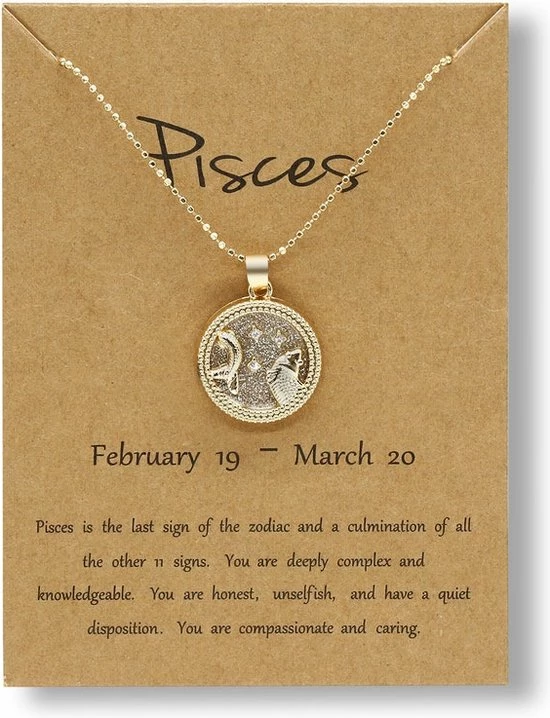 Flash-uitverkoop π Bixorp Stars Vissen / Pisces Ketting Met Dag Achtergrond Goudkleurig - Sterrenbeeld Hanger - Cadeau Voor Haar - Cadeau Voor Sinterklaas - Cadeau Voor Kerst β¨ 3 Flash-uitverkoop π Bixorp Stars Vissen / Pisces Ketting Met Dag Achtergrond Goudkleurig - Sterrenbeeld Hanger - Cadeau Voor Haar - Cadeau Voor Sinterklaas - Cadeau Voor Kerst β¨