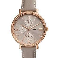 Kopen 👏 Fossil Jacqueline Multi Horloge - Fossil Dames Horloge - Roségoud - Diameter 38 Mm - Roestvrij Staal 🥰