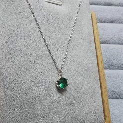 Kopen 🛒 Fate Jewellery Ketting FJ4128 - Smaragd - 925 Zilver - 45cm + 5cm 🥰 -Sieraden-horloges Winkel 550x733 11