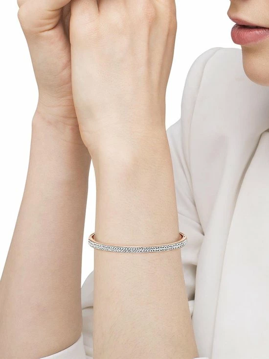 Flash-uitverkoop π― Lucardi - Dames Armband Roseplated Wit Kristal - Staal - Armband - Cadeau - Stijlvol - Rosékleurig β 7 Flash-uitverkoop π― Lucardi - Dames Armband Roseplated Wit Kristal - Staal - Armband - Cadeau - Stijlvol - Rosékleurig β - Afbeelding 5