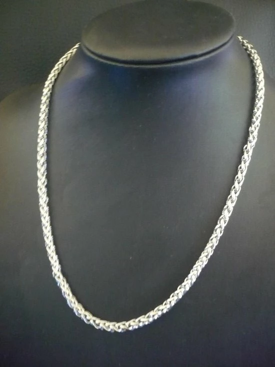 Beste deal π Lazy Cat Stalen Vossenstaart Ketting - Gevlochten Ketting - Edelstaal - 5mm/50cm π 6 Beste deal π Lazy Cat Stalen Vossenstaart Ketting - Gevlochten Ketting - Edelstaal - 5mm/50cm π - Afbeelding 4