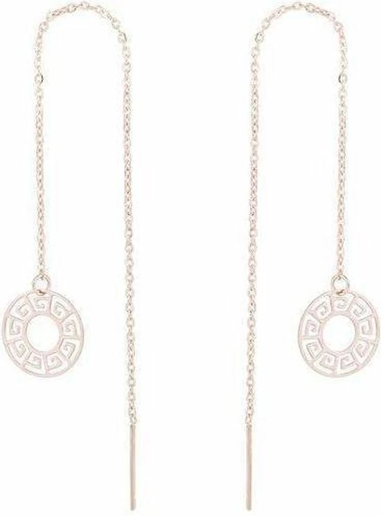 Gloednieuw π Aramat Jewels ® - Stalen Doortrekoorbellen Rosékleurig Boho Dames βοΈ 3 Gloednieuw π Aramat Jewels ® - Stalen Doortrekoorbellen Rosékleurig Boho Dames βοΈ