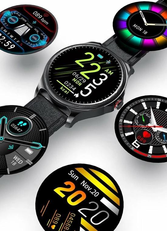 Goedkoop 🛒 Belesy® MARS - Smartwatch Dames - Smartwatch Heren - Horloge - Bloeddruk - ECG - Stappenteller - 1.3 Inch - Kleurenscherm - Full Touch - Zilver - Staal - Schakel 🔔 7 Goedkoop 🛒 Belesy® MARS - Smartwatch Dames - Smartwatch Heren - Horloge - Bloeddruk - ECG - Stappenteller - 1.3 Inch - Kleurenscherm - Full Touch - Zilver - Staal - Schakel 🔔 - Afbeelding 5