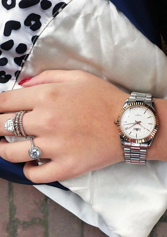 Coupon ⭐ IKKI BRONX BX06 Horloge - Zilver/Goud ⭐ 5 Coupon ⭐ IKKI BRONX BX06 Horloge - Zilver/Goud ⭐ - Afbeelding 3