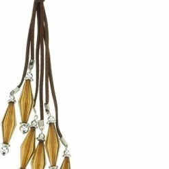 Top 10 ⌛ Behave Lange Ketting Met Suède En Facet Geslepen Kralen 🥰