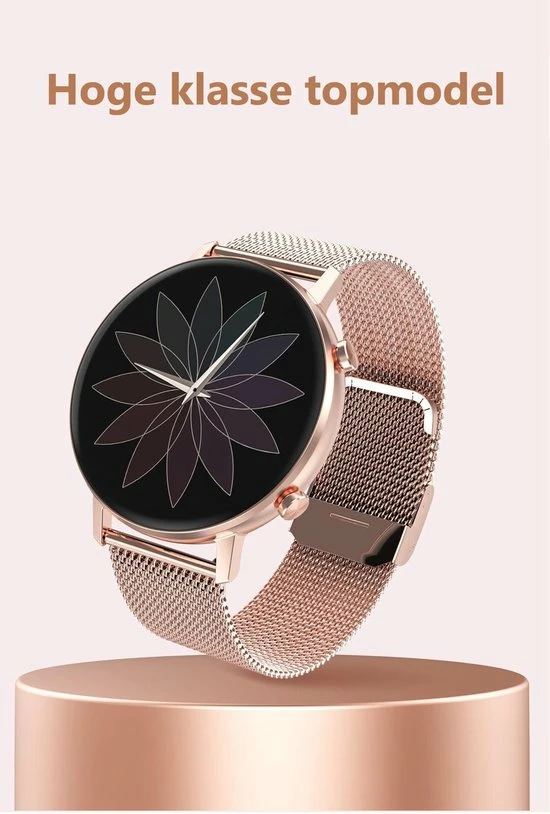 Aanbiedingen 😉 Belesy® Eighteen - Smartwatch Dames - Smartwatch Heren - Horloge - Full Circle - Super Mooi Scherm - 18 Wijzerplaten - Stappenteller - Bloeddruk - Mutli Sport - Milanees - Staal - Goud 😀 19 Aanbiedingen 😉 Belesy® Eighteen - Smartwatch Dames - Smartwatch Heren - Horloge - Full Circle - Super Mooi Scherm - 18 Wijzerplaten - Stappenteller - Bloeddruk - Mutli Sport - Milanees - Staal - Goud 😀 - Afbeelding 18