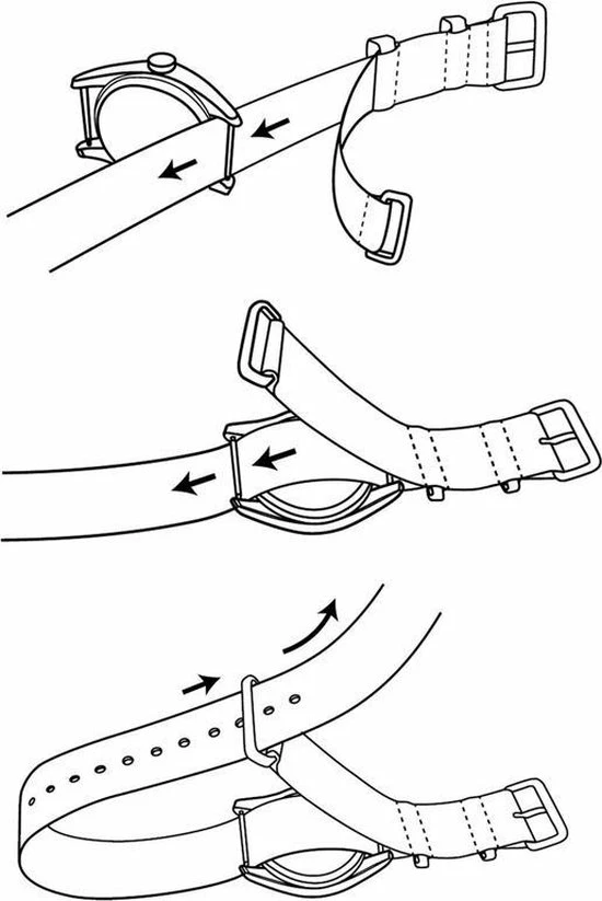 Hete verkoop π NATOS.com NATO Horlogeband G10 Military Nylon Strap Zwart 18mm 𧨠4 Hete verkoop π NATOS.com NATO Horlogeband G10 Military Nylon Strap Zwart 18mm 𧨠- Afbeelding 2